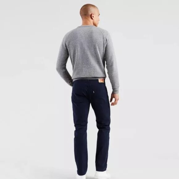 Levis 502 Men's Size 29x32 Regular Taper Fit Denim Jeans Nightwatch Navy Blue - Picture 3 of 10